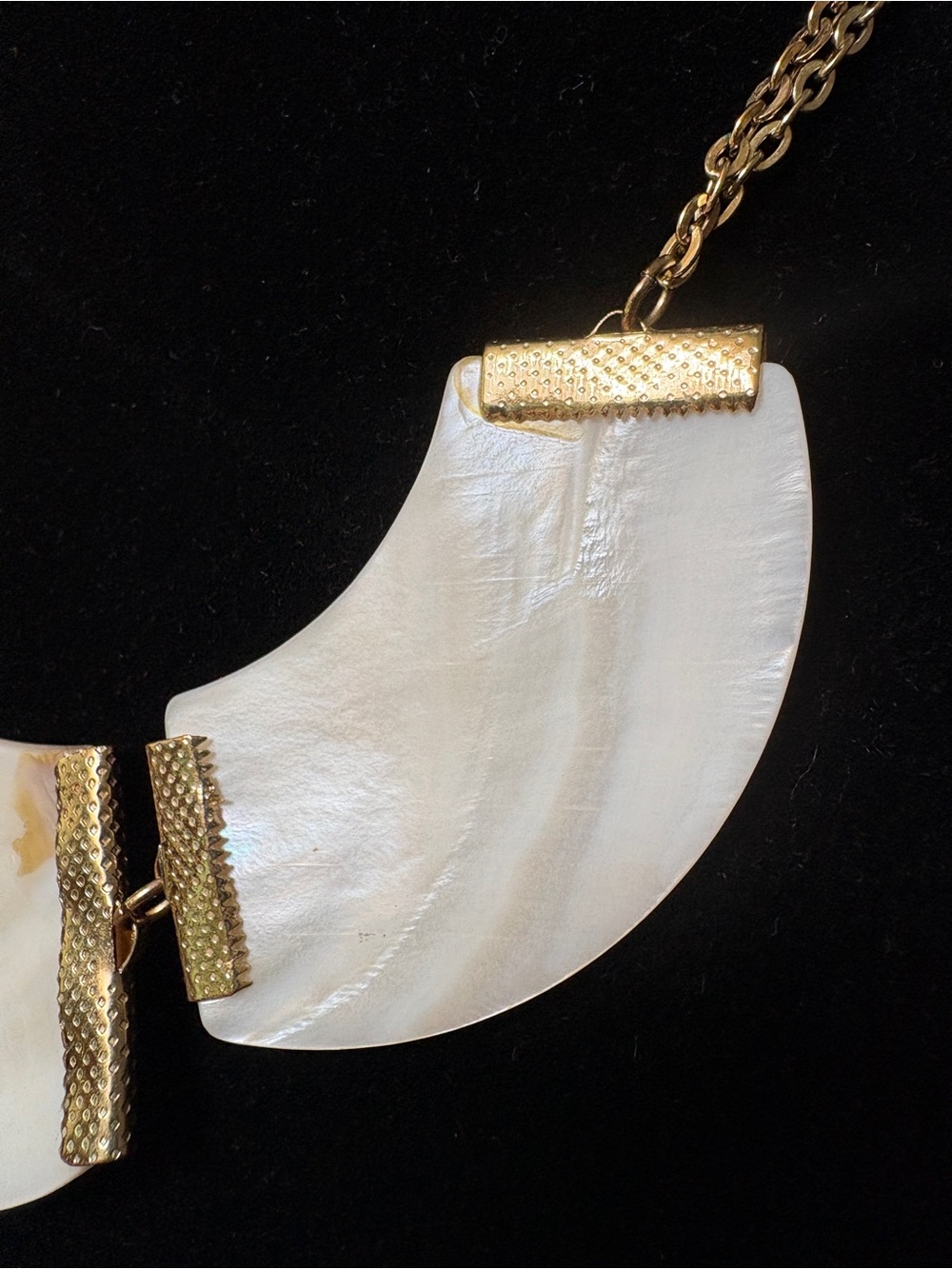 Mother-of-Pearl White Sea Shell Necklace - Picture 6 of 10